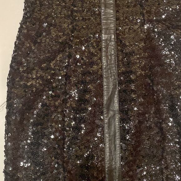Vintage Leather Sequin Halter Dress - Picture 10 of 10